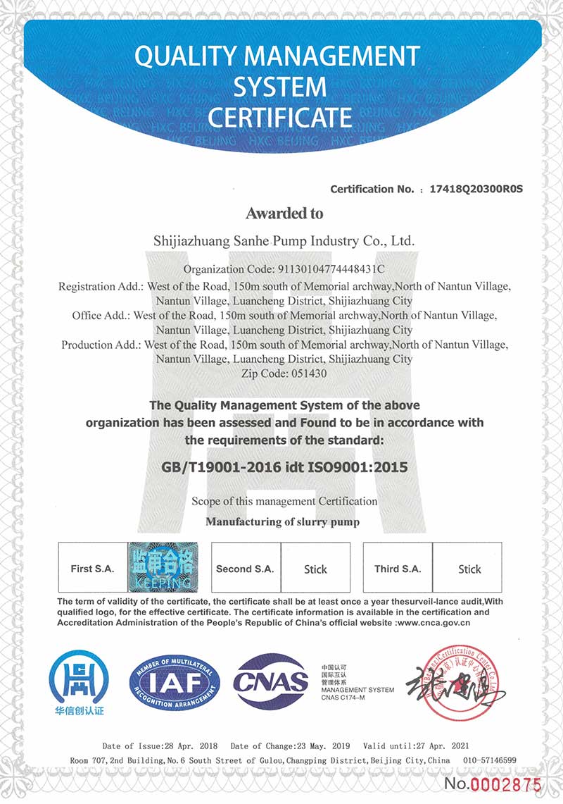 Shijiazhuang Sanhe Pump Industry Co., Ltd.